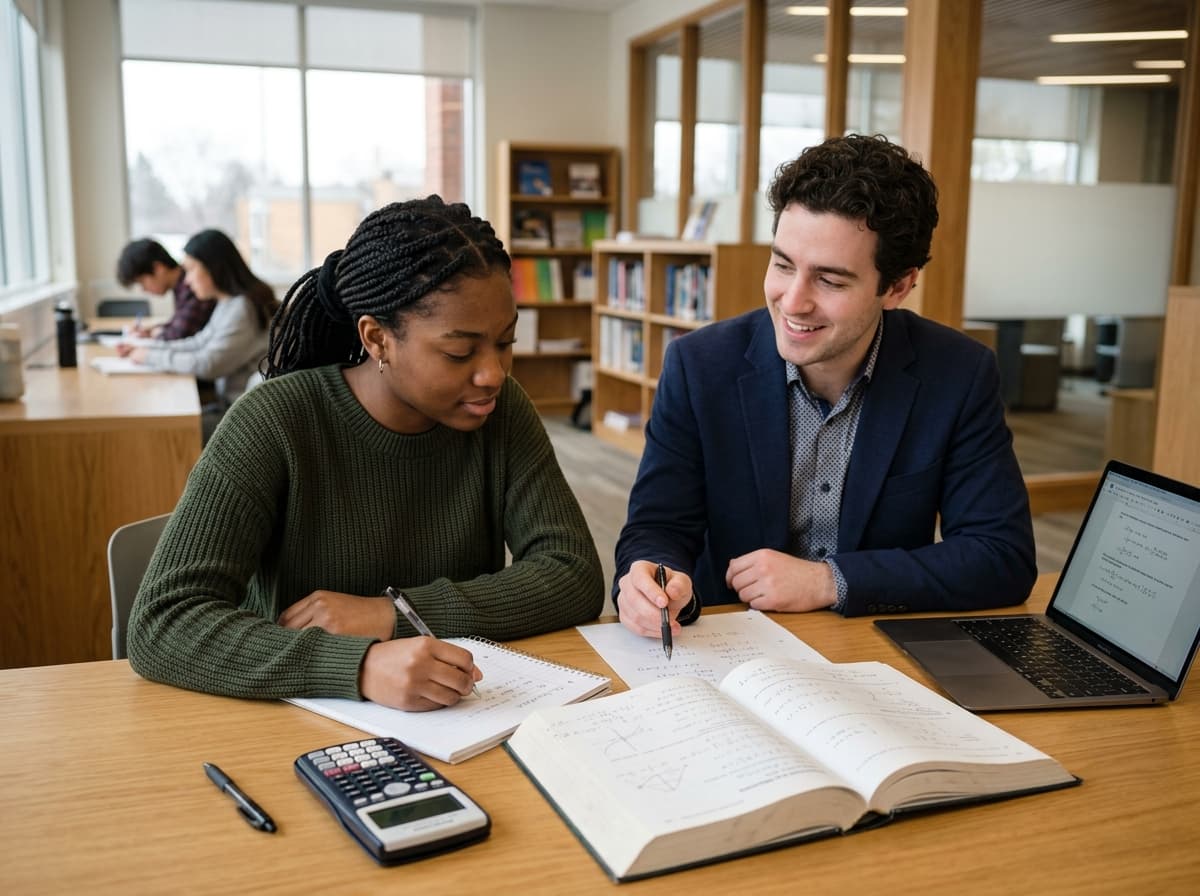 Advanced student studying AP and IB mathematics and science with a professional tutor